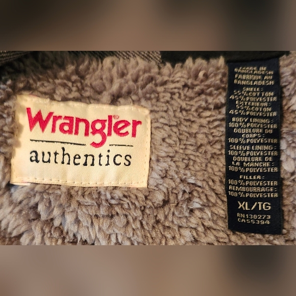 Wrangler Men's Authentics Long Sleeve Fleece Lined Shirt Jacket NWT - Picture 5 of 9